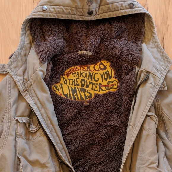 Hollister Other - Hollister 🤎HP🤎  vintage sherpa lined field coat